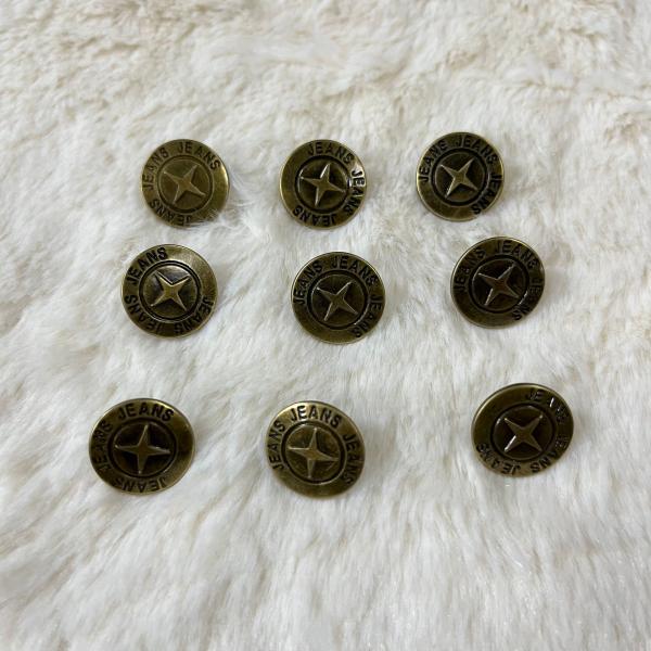 Customize Botones coat jeans buttons adjustable pin metal logo sewing free jeans buttons and rivets for Denim Jean