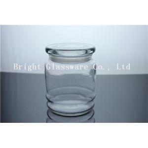 machine pressed Clear Glass Candle Jars
