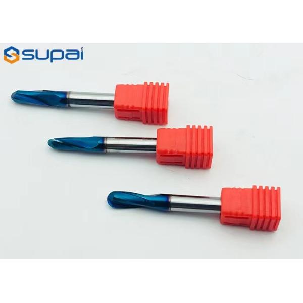 Buy High Hardness Steel Solid Carbide End Mill Nano Coating Standard Overall Length at wholesale prices