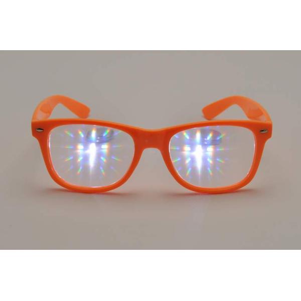Ultimate Plastic Diffraction Glasses,3D Prism Effect EDM Rainbow Style Rave Eyewear Fireworks Glasses