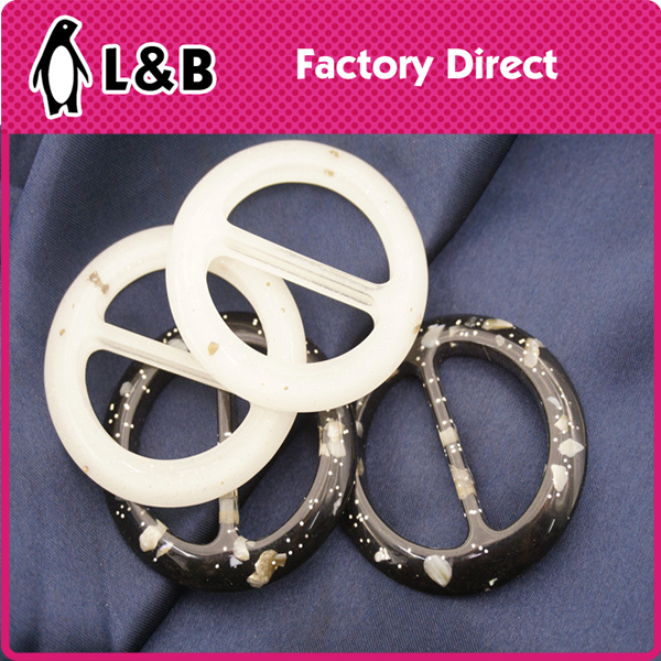 popular sequins various plastic/resin toggles resin buckle for coat belt