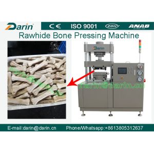 China Chew Pressed Rawhide Dog Bone Making Machine PLC Control Pet Food Machine on sale