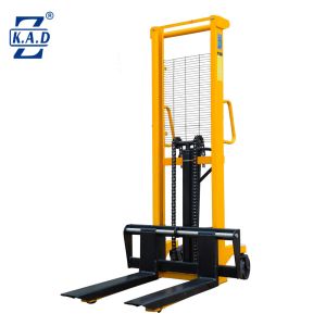 Manual hand hydraulic forklift stacker 1T 2T 3T lifting height 2000 mm