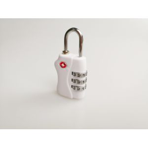 Surface White TSA Number Lock / 3 Digit Combination Lock BSCI Approved
