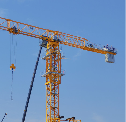 Buy 60m Flat Top Tower Crane Used In Building Construction at wholesale prices