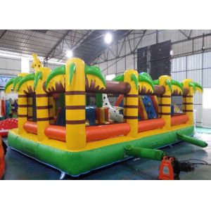 Naughty Palm Tree PVC Tarpaulin Inflatable Bouncy Castle for Children
