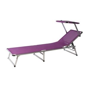 Customized Beach Foldable Sun Lounger With Aluminum Tube Material