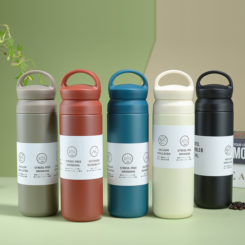 Japanese Harajuku Insulated Cup, Stainless Steel Vacuum Portable Sports Water Bottle, Portable Car Coffee Cup, Gift Cup