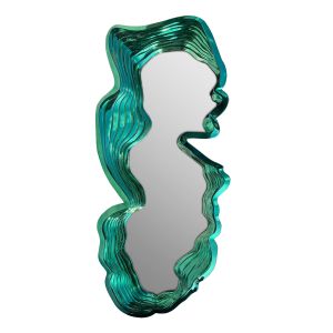 Electroplated Jade Mirror High-End Sales Department Negotiation Area Background