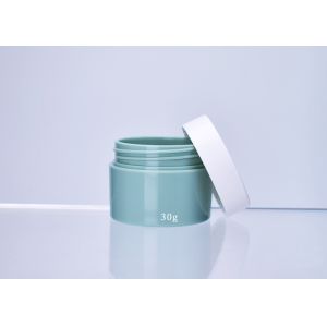 Classic Empty 1OZ custom Round plastic PP cream jar with Thick Heavy wall for