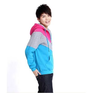 Zip-up Hoodies Sweatshirts , Couple Clothes , Blue Anti-Wrinkle
