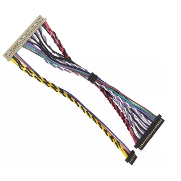 Buy 40 Pin LVDS Wire Harness Electrical , 50mm Car Trailer Wiring Harness at wholesale prices