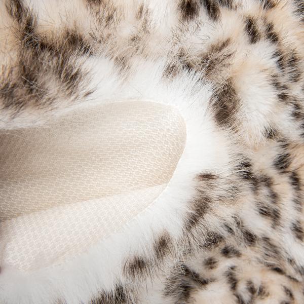 Non-Conducting Tricot Knitted Leopard Print Faux Fur Fabric for 2024 Garments