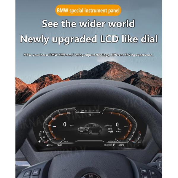 Viknav For BMW X5 E70 (2007-2013) 12.3 inch Digital Dashboard Car Panel Vehicle Accessories Smart Display Cluster HD LCD