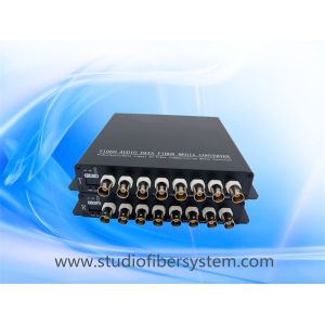 China 8CH analog video fiber transmitter and receiver with black aluminum case for cctv surveillance system on sale China 8CH analog video fiber transmitter and receiver with black aluminum case for cctv surveillance system on sale