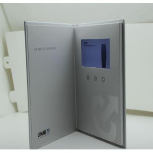 4.3 Inch LCD Video Brochure Matte Lamitation Cover For Business Card