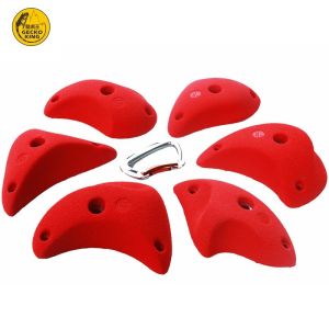 CE Certified M Size Rock Climbing Holds for Climbing Walls in Blue Color and