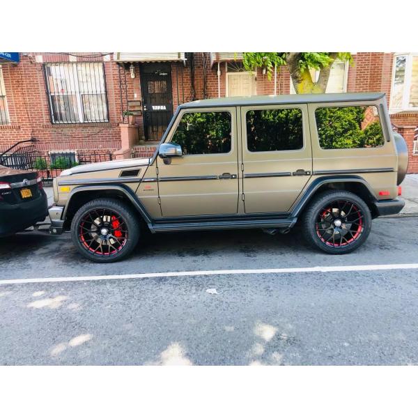 5x130 matt black color and red line 22x10 wheels forged wheels for mercedes G class