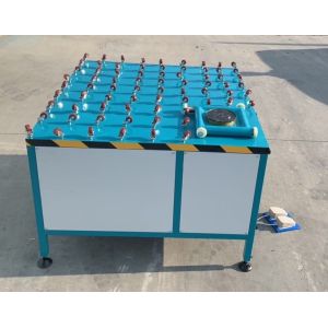0.37kw Insulating Double Glass Machine Rotated Sealant Spreading Table