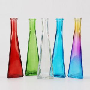 Artificial Flower Infinity Vases Polished Crystal Glass Vases