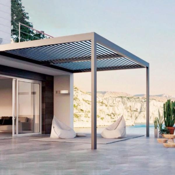 Motor Open Closed Roof Outdoor Aluminum Pergola