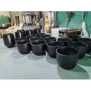 China Wholesale Round Shape Fiberglass Flower Pots GRP Planter Box For Outdoor