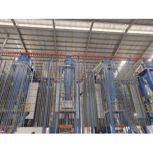Quality Flexible Control System Full-Automatic Vertical Powder Coating Line for Aluminum Profiles for sale
