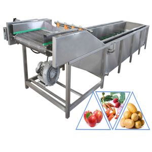 China 304 Stainless Steel 1200kg/H Vegetable And Fruit Washing Machine on sale