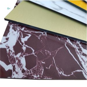 Easy Installation Acp Sheet Marble Design Exterior Acp Cladding Matte Surface
