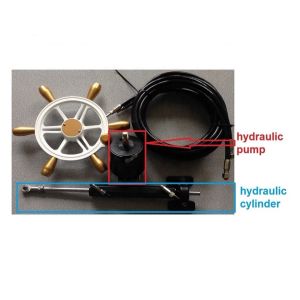 CE ISO35mm Bore Outboard Steering System With 8m Hydraulic Pipe