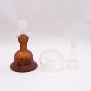 LFGB Inhale Straight Borosilicate Glass Water Pipe Pot