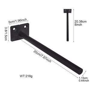 China Grey Heavy Duty 4 Pack Blind Shelf Supports Shelf Brackets for Secure Installation on sale