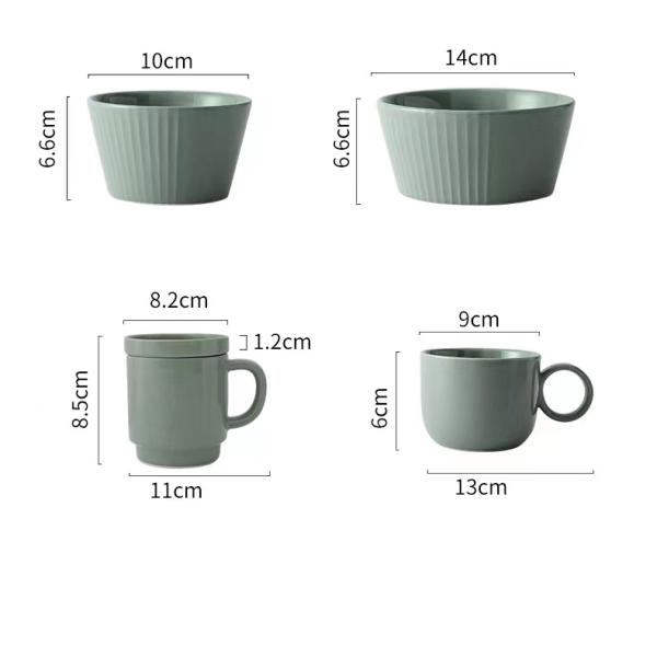 Round Atrovirens Colored Porcelain Dinnerware Versatile For Restaurants