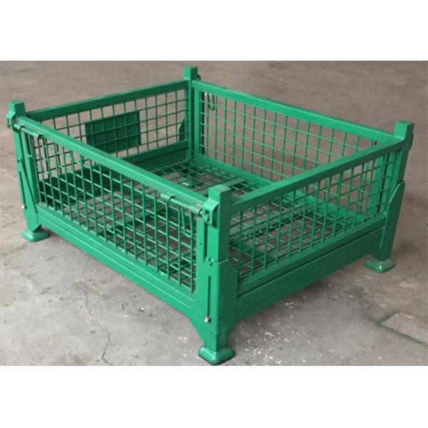 Buy Powder Coated Wire Mesh Storage Stillage Collapsible Medium Duty at wholesale prices