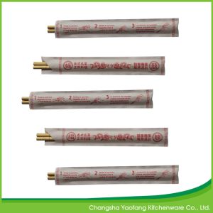 Moso Round Bamboo Chopsticks Biodegradable Custom Logo 21cm Disposable