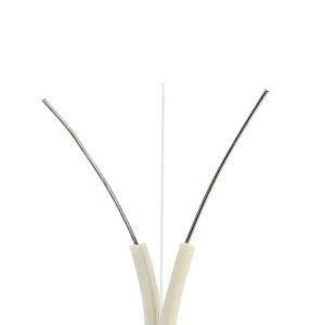 Indoor 1 Core Double Steel FTTH Fiber Optic Cable FRP Or KFRP Strength Member