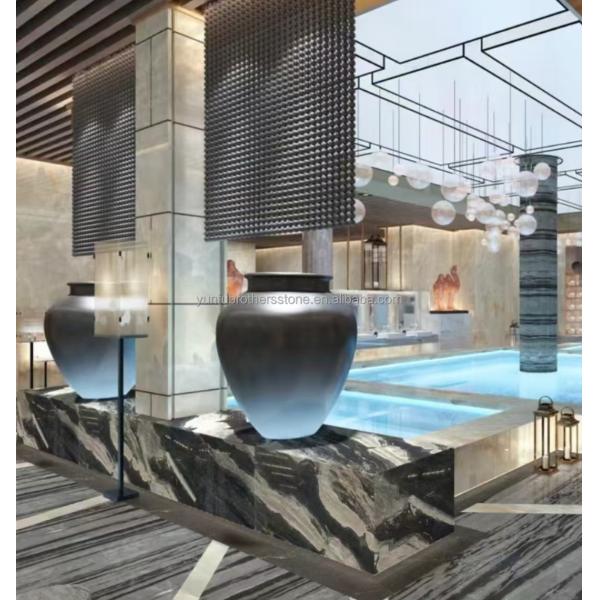 Modern Cosmic Black Granite Polished for Interior Kitchen Counter Tops and Wall Panel