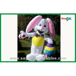 China Outdoor Christmas Lovely Inflatable Rabbit For Advertisement 210D Oxford Cloth on sale