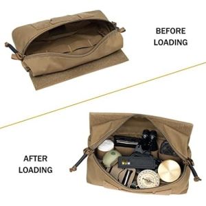 Outdoor Tactical Waist Bag, Tactical Drop Pouch with Hook and Loop for JPC CPC