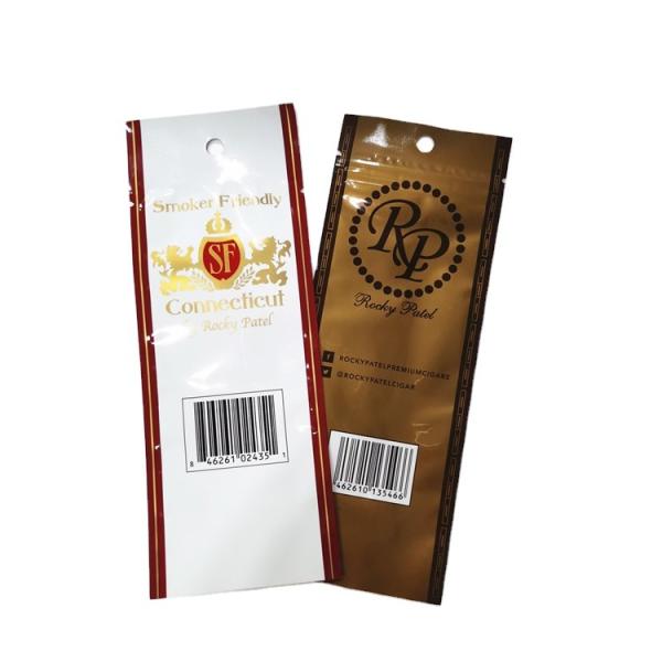 Custom Printed Plastic Clear Stand Up Pipe Tobacco Seeds Mylar Packing Bag