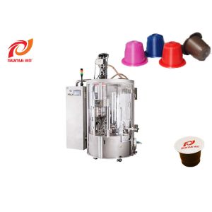 Easy Operate SUNYI Rotary Coffee Capsule Filling And Closing Machine