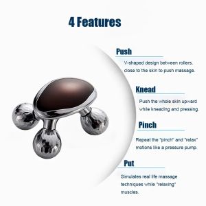 Microcurrent Face And Neck Lifting Massager Handheld Anti Cellulite Slimming