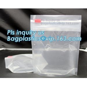 Quality zipper/Zip lockk poly bag with colored slider top, Quart plastic slider bag Storage Bags custom printed slider zip bags for sale