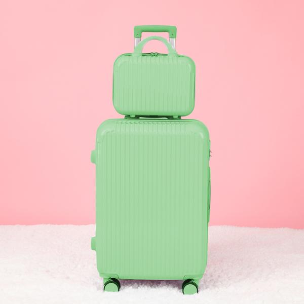 Travel luggage Sets, cosmetic case set, Scratch-Resistant And Wear-Resistant PVC Material, Large Capacity Suitcase, Silent Pulley + Combination Lock