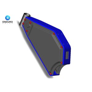 Black Full Suspension All Mountain Bike Frames With 250w-10kw Hub Motor