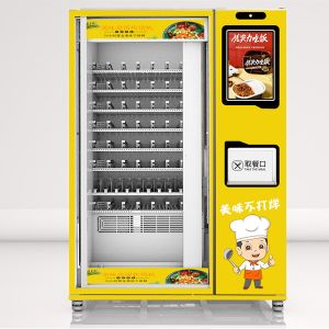 China Single Mircowave Food Heating Vending Machine , Bento Box Vending Machine on sale