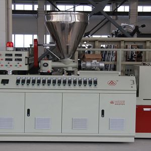 32.9 rpm Screw Speed Automatic Window Door Profile Briquette Extruder Machine