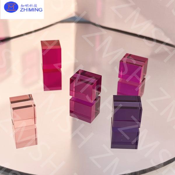 Synthetic Sapphire Al2O3 Ruby Padparadscha Light Pink Sapphire Gemstone Raw Material Used In The Jewelry Industry