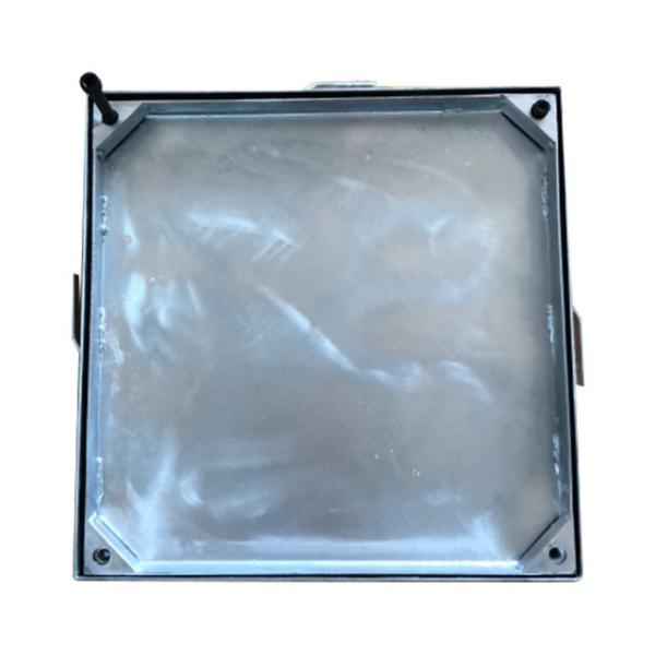 Buy T2.50mm Galvanized Manhole Cover , Manhole Lid High Load Strength at wholesale prices