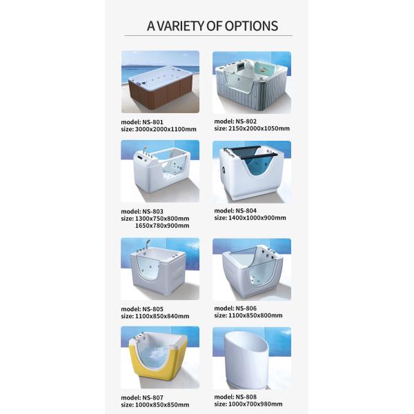 European Style Baby Spa Equipment Acrylic Newborn Baby Massage Bathtub